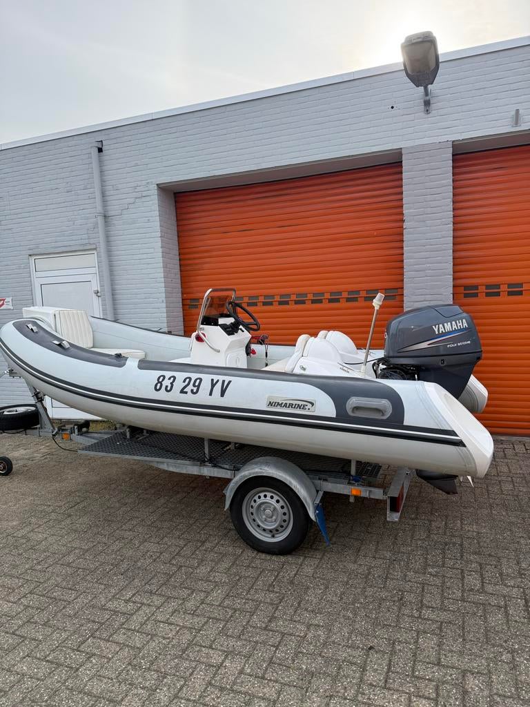 Stabiele RIB rubberboot met Yamaha 30pk buitenboordmotor, Watersport en Boten, Rubberboten, Yamaha, Ophalen of Verzenden, Zo goed als nieuw