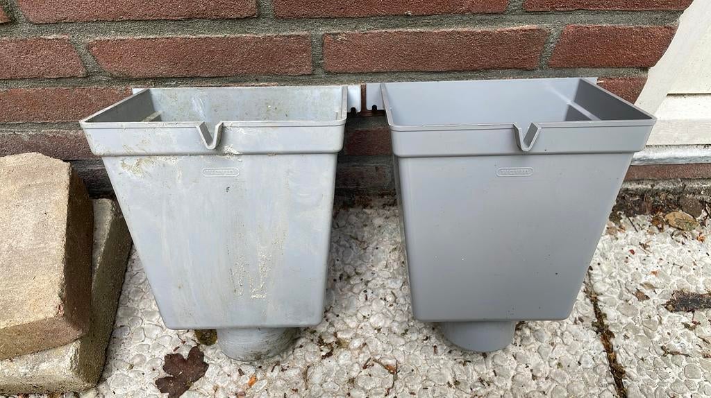 Twee Wavin vergaarbakken, Afvoer, Pvc, Ophalen of Verzenden, Zo goed als nieuw