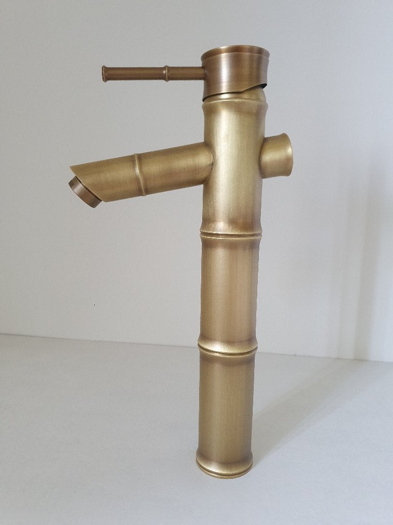 Bamboe Fun Waskom wastafelkraan Hoog Badkamer mengkraan, Doe-het-zelf en Verbouw, Sanitair, Ophalen of Verzenden, Nieuw, Koper