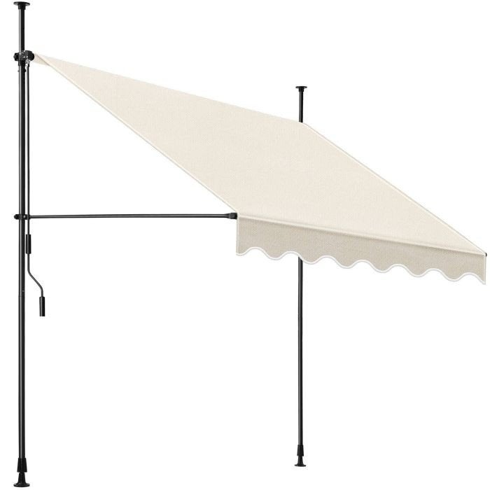Tectake klemluifel balkonluifel beige, Tuin en Terras, Ophalen, Overige typen, Nieuw, 250 cm tot 450 cm