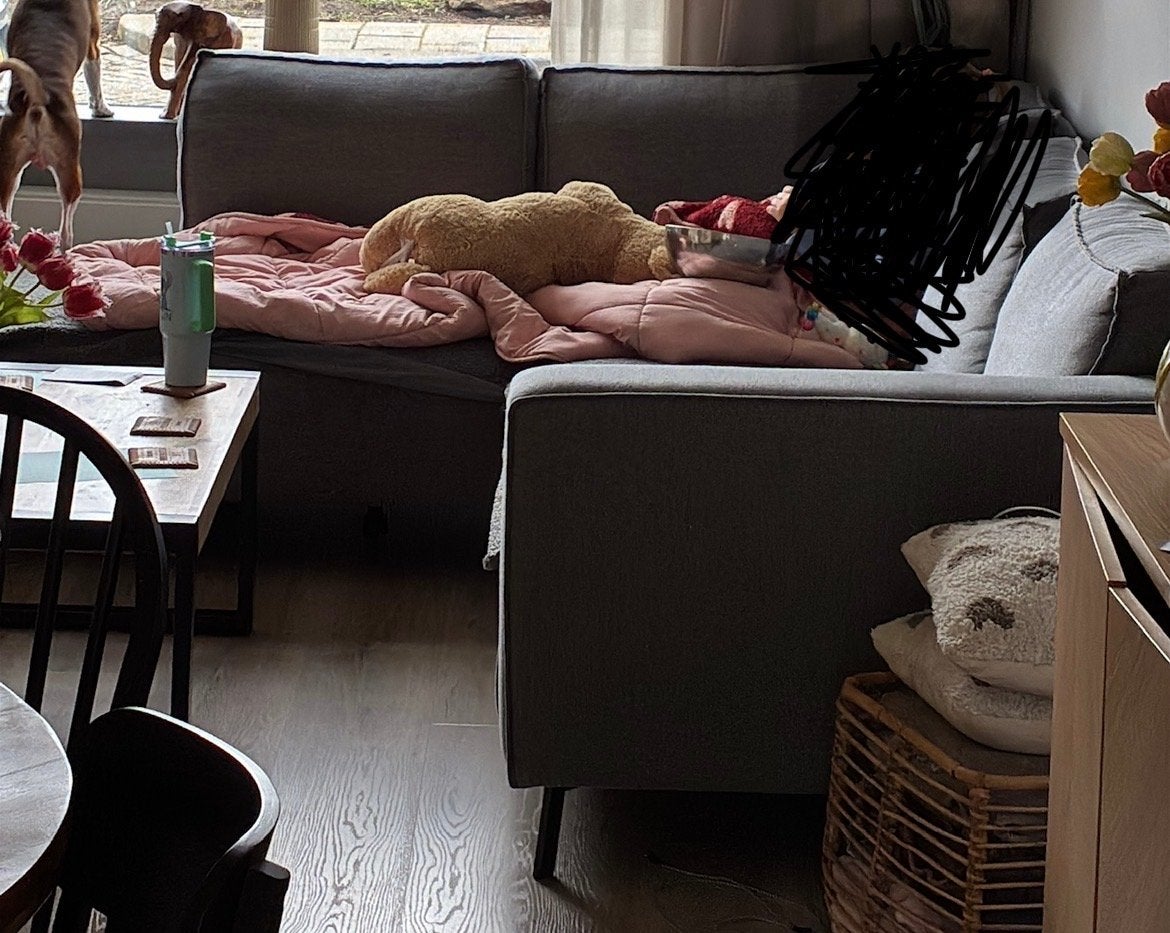 Comfortabele hoekbank, 250 tot 300 cm, Gebruikt, Hoekbank, Ophalen of Verzenden