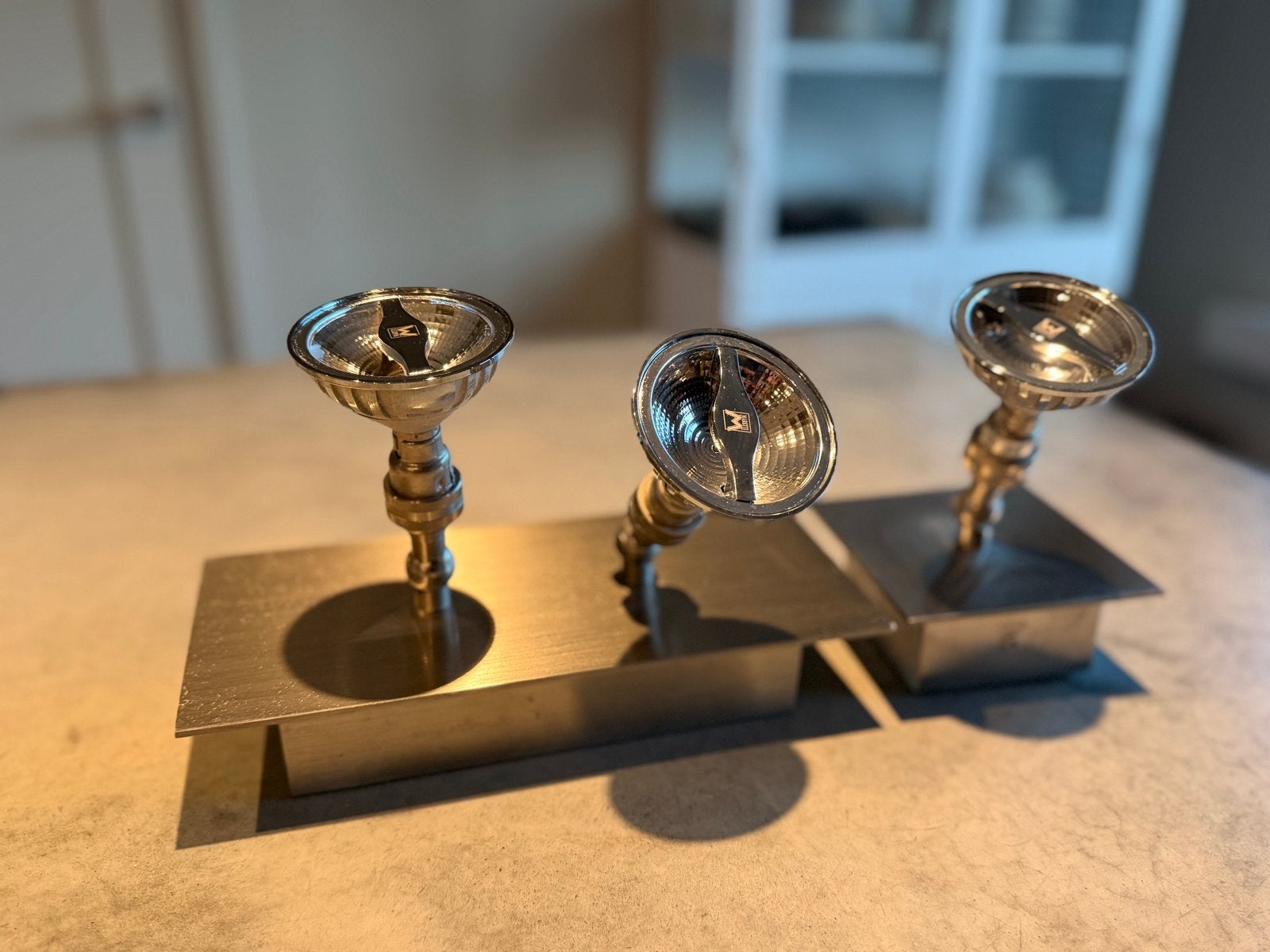 Design opbouwspots van Maretti (set van 2), Opbouwspot, Overige merken, Ophalen of Verzenden, Metaal