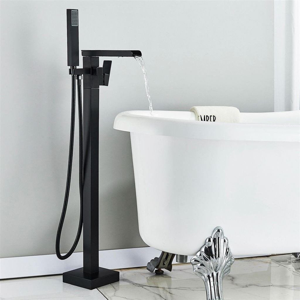 vrijstaande Douche set - zwart met douche kop en mixer, Ophalen of Verzenden, Zo goed als nieuw, Douche