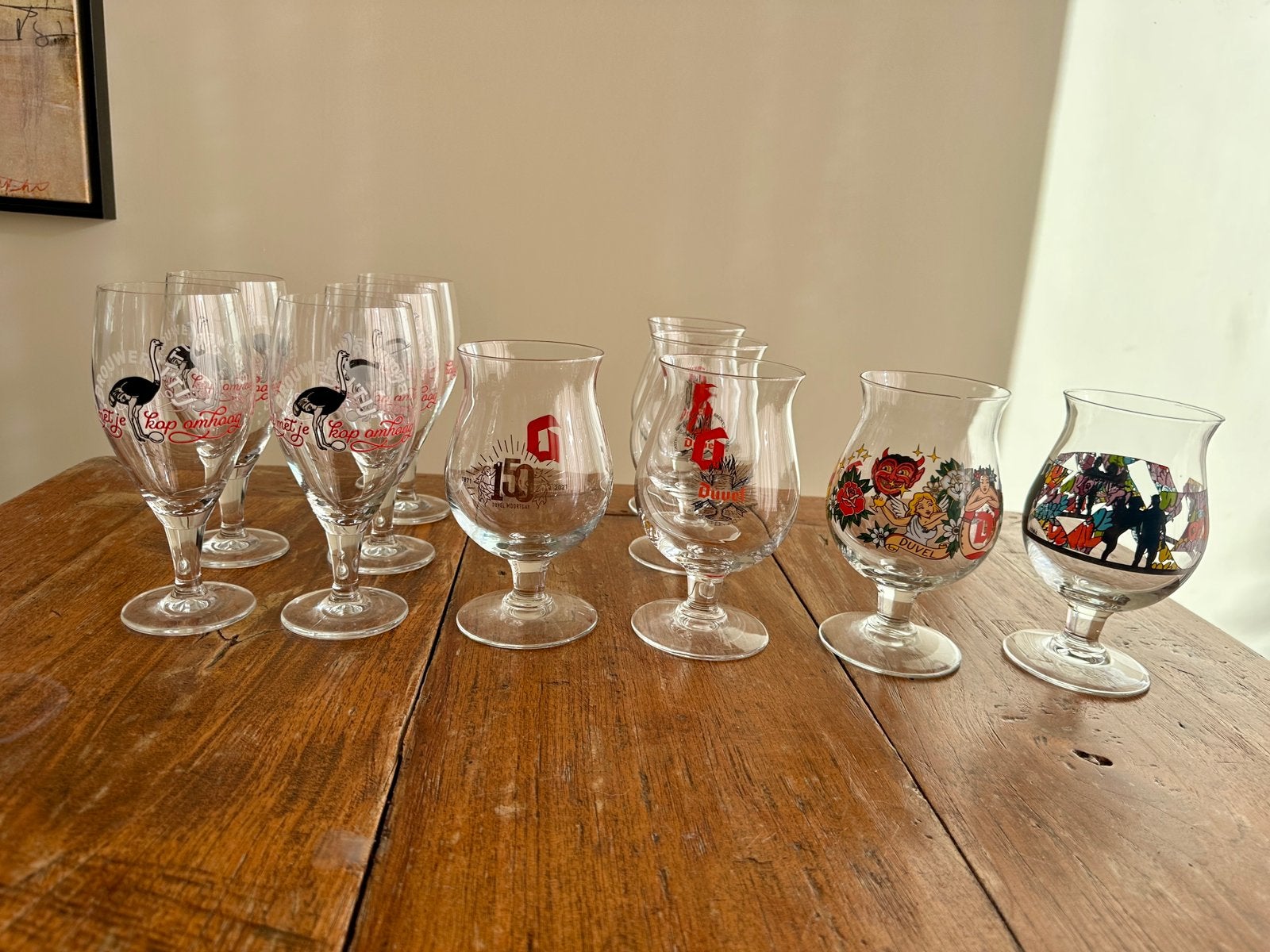 Diverse glazen Duvel en Brouwerij ’t IJ, Ophalen of Verzenden, Zo goed als nieuw, Bierglas