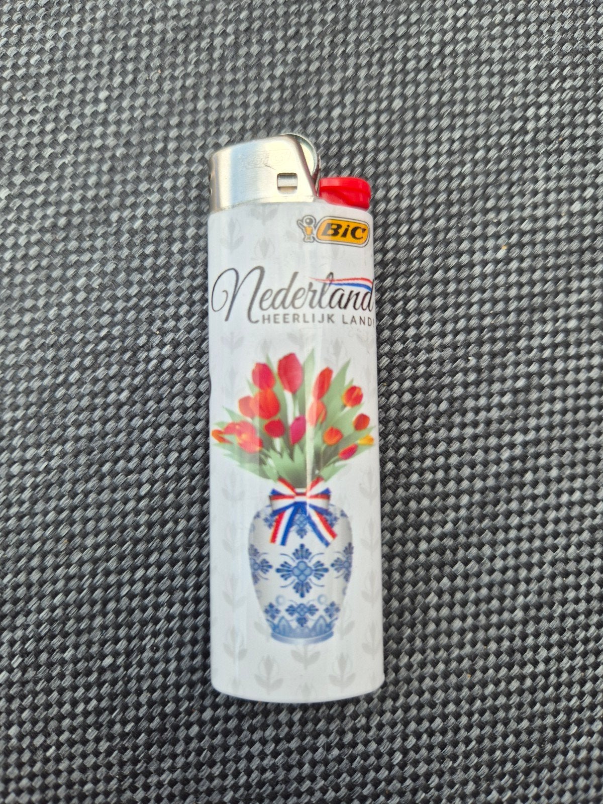 Unieke BIC aansteker 'Nederland Heerlijk Land' met tulpen, Verzamelen, Rookartikelen, Aanstekers en Luciferdoosjes, Ophalen of Verzenden