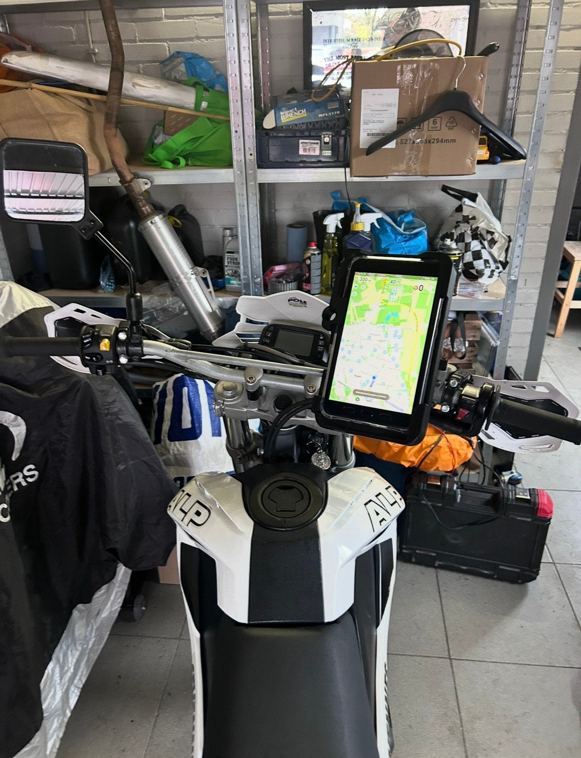 Universele tablethouder  voor motor, Motoren, Ophalen of Verzenden, Gebruikt
