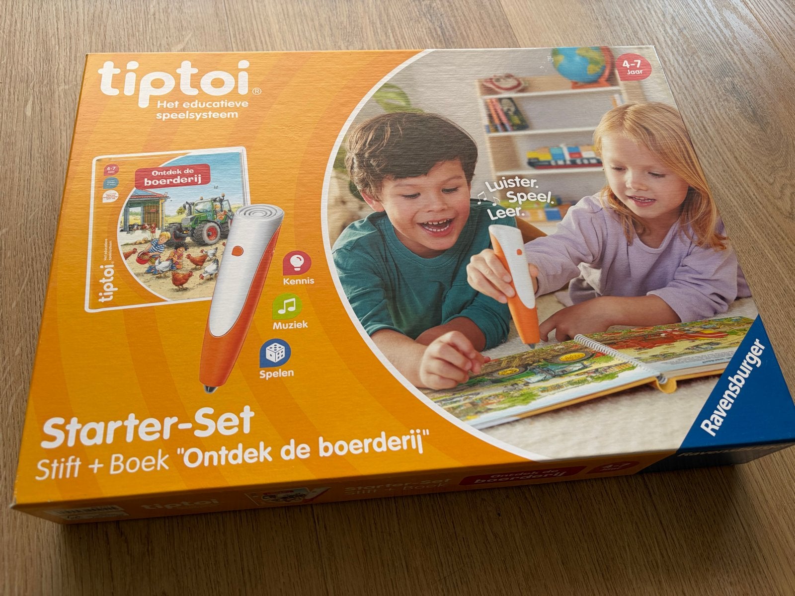 Tiptoi Starter-Set: Stift + Boek "Ontdek de boerderij", Ophalen of Verzenden, Zo goed als nieuw, Taal en Lezen, Met geluid