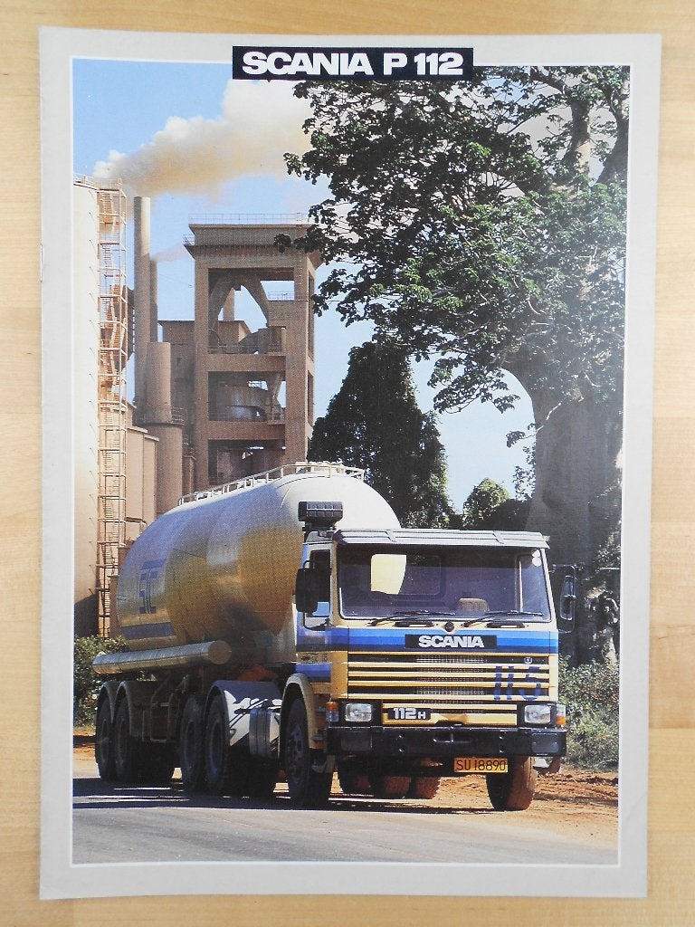 Scania P 112 Brochure 1986 – P112, Ophalen of Verzenden, Zo goed als nieuw, Overige merken, Scania
