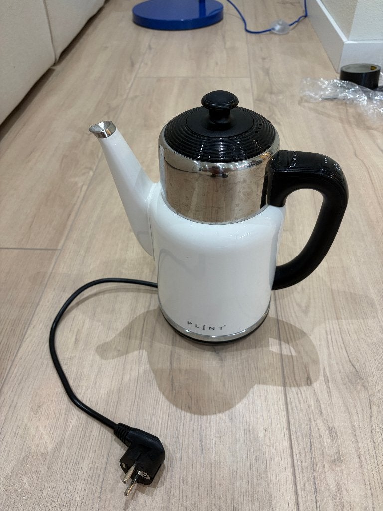 Retro RVS waterkoker Plint met temperatuurselectie, Witgoed en Apparatuur, Waterkokers, 1 tot 2 liter, Ophalen of Verzenden, Gebruikt