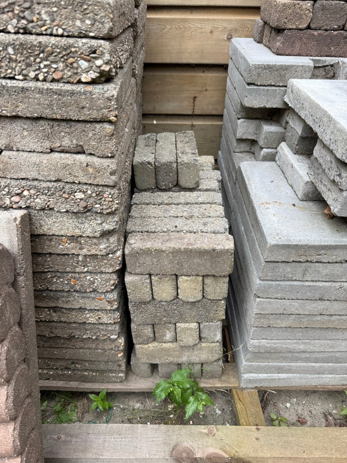 GRATIS betonklinkers 500 a 600 GRATIS, Tuin en Terras, Tegels en Klinkers, Ophalen, Gebruikt, Klinkers, 5 tot 10 m²