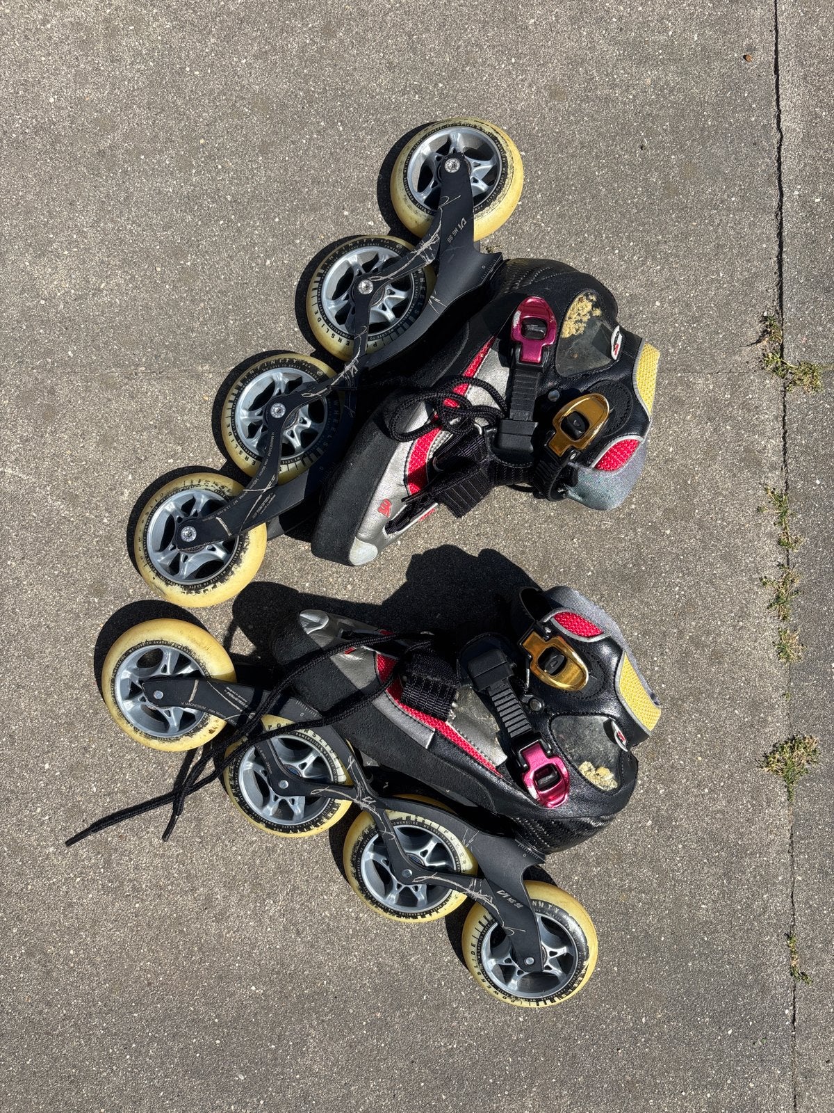 Powerslide Skates laag, maat 37, 4x 90mm wiel, Ophalen, Gebruikt, Inline skates 4 wielen, Powerslide