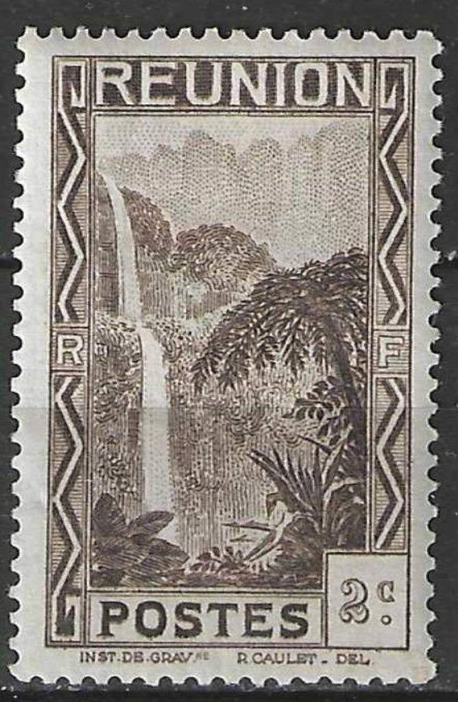 Reunion 1933/1938 - Yvert 126 - Waterval van Salazie (PF), Verzenden, Overige landen, Postfris