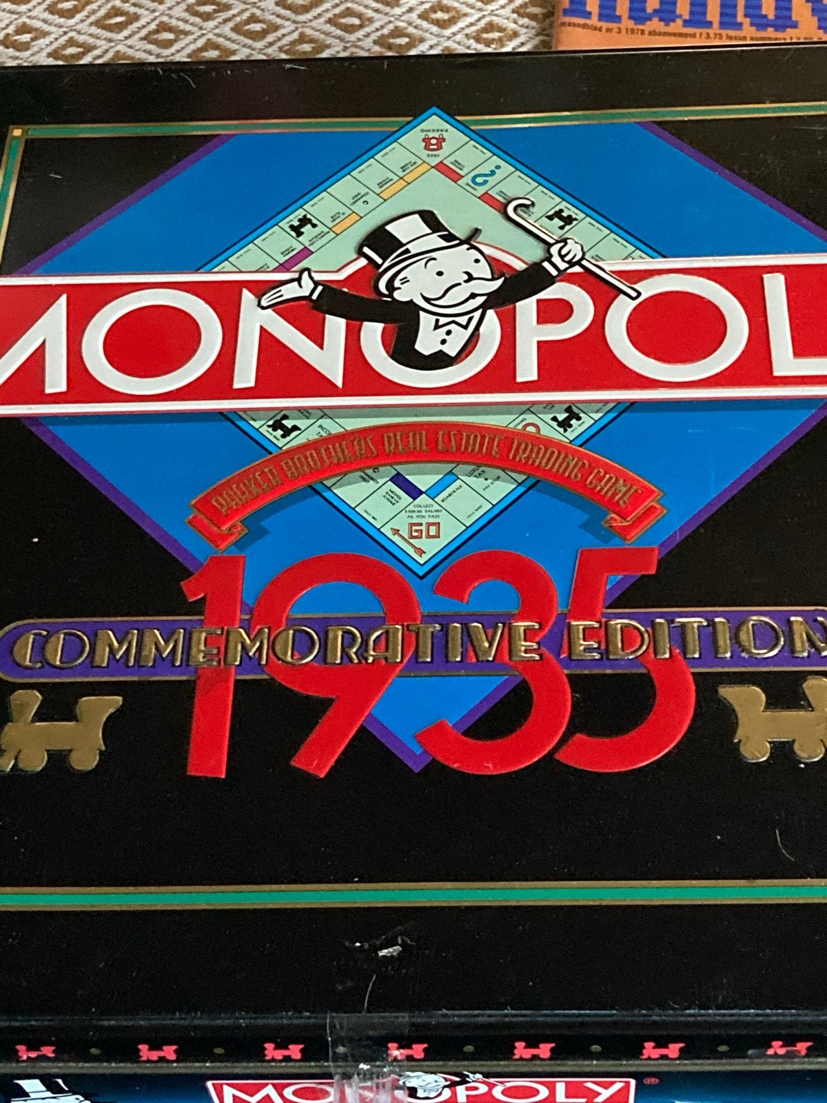 Monopoly 1935 Commemorative Edition - 50 Jaar Jubileum, Drie of vier spelers, Ophalen of Verzenden, Gebruikt