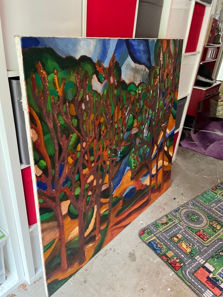 Schilderij Poelert, Antiek en Kunst, Kunst | Schilderijen | Klassiek, Ophalen, Nederlandse school, Doek, Landschap