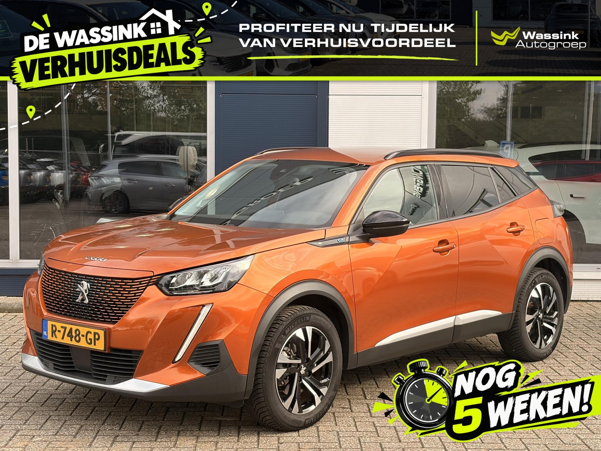 Peugeot e-2008 EV Allure Pack 50 kWh Apple Carplay | Android, 136 pk, Gebruikt, Lane Keeping Assist, Overige kleuren