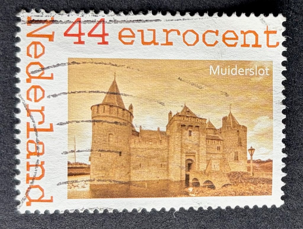 Postzegel Nederland Muiderslot, Ophalen of Verzenden, Na 1940, Gestempeld