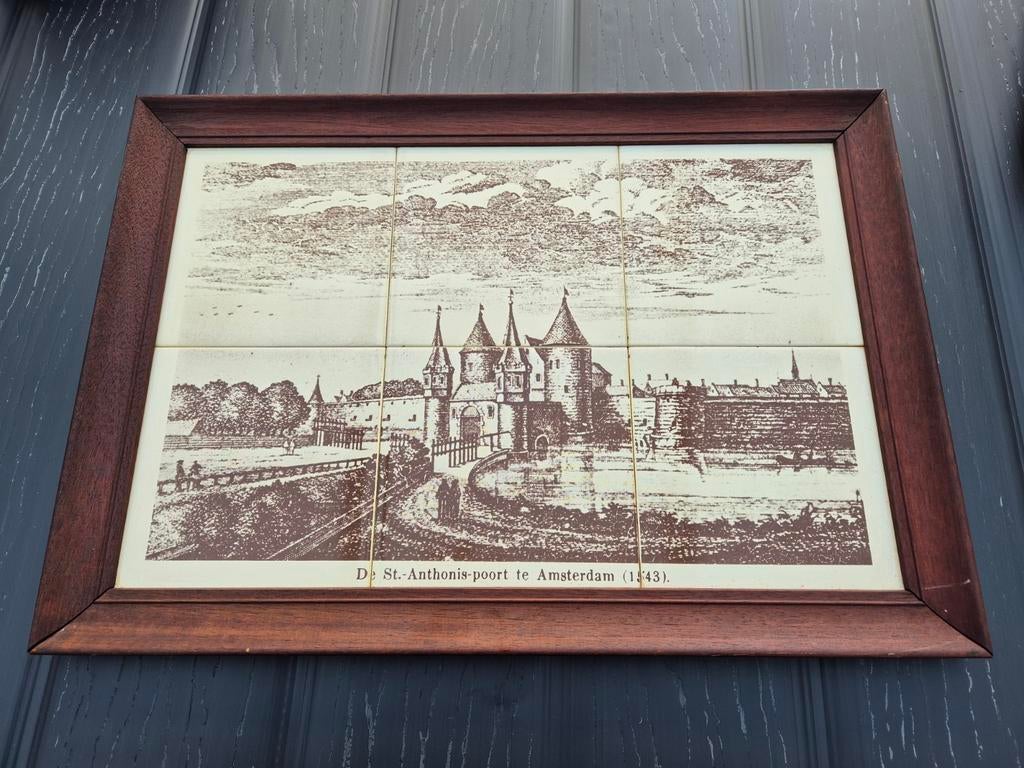 Tegeltablet st anthonispoort 1543 amsterdam, Ophalen of Verzenden