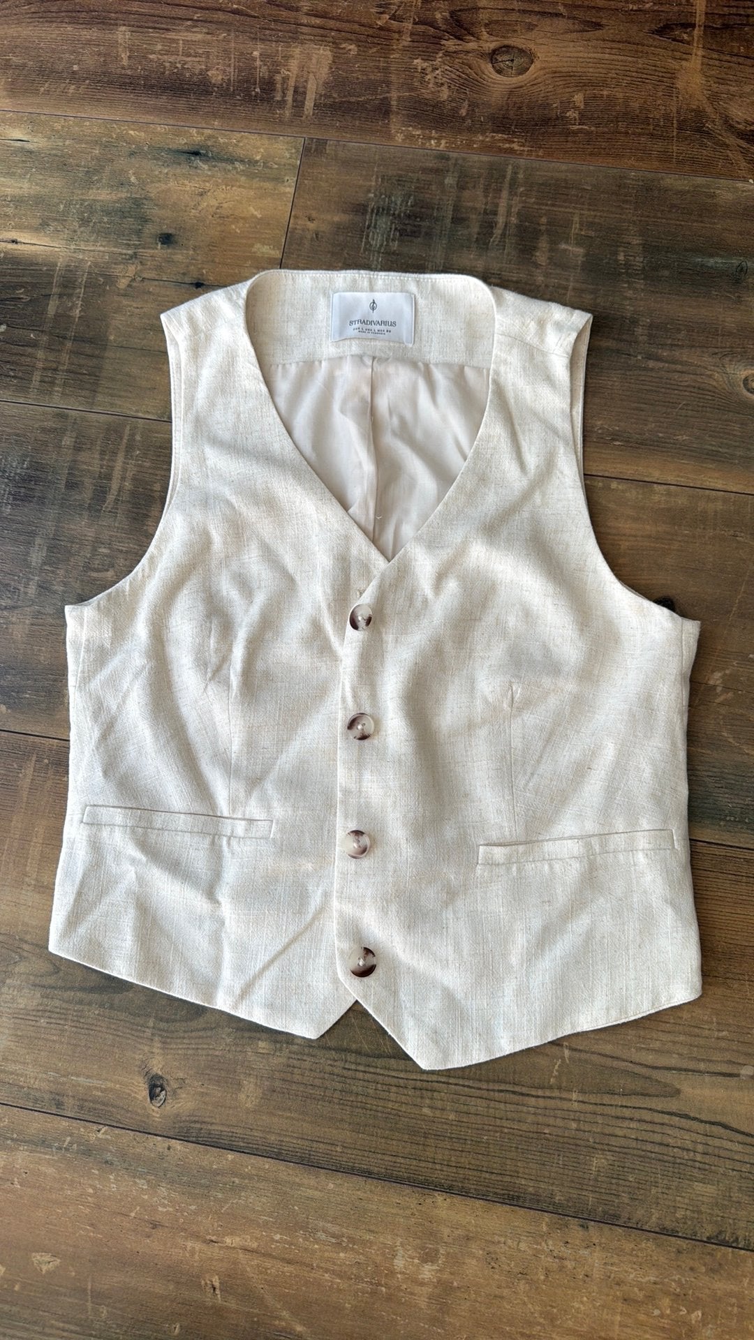 Gilet beige, Kleding | Dames, Maat 38/40 (M), Beige, Ophalen of Verzenden, Zo goed als nieuw