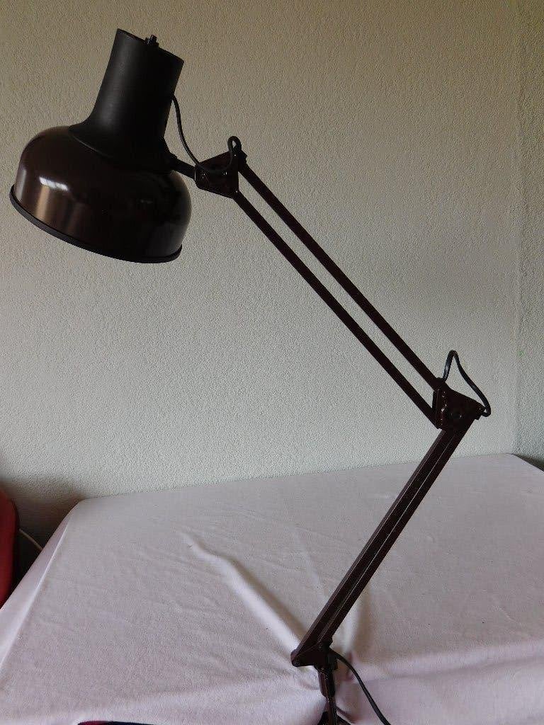 Lival Finland architectenlamp in bruin met zwart, incl. tafe, Ophalen of Verzenden, Huis en Inrichting