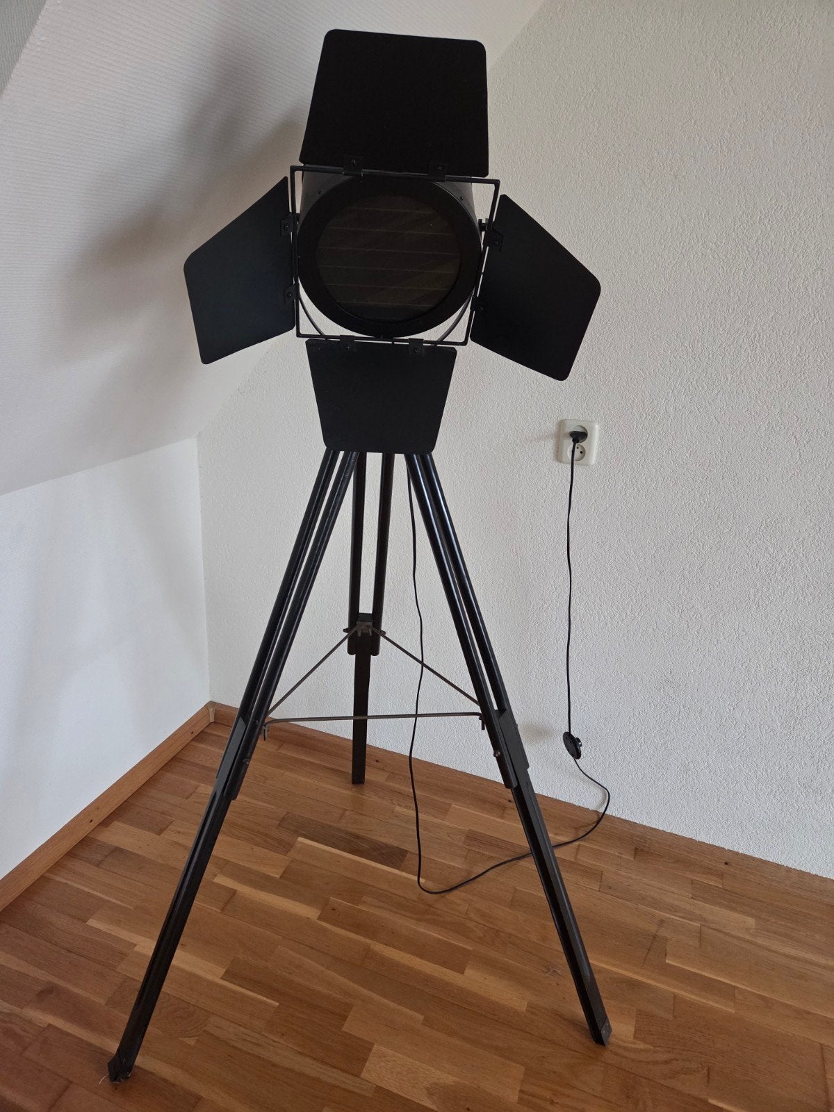 Industriële vloer Lamp, Huis en Inrichting, Lampen | Vloerlampen, Ophalen, Zo goed als nieuw, 150 tot 200 cm