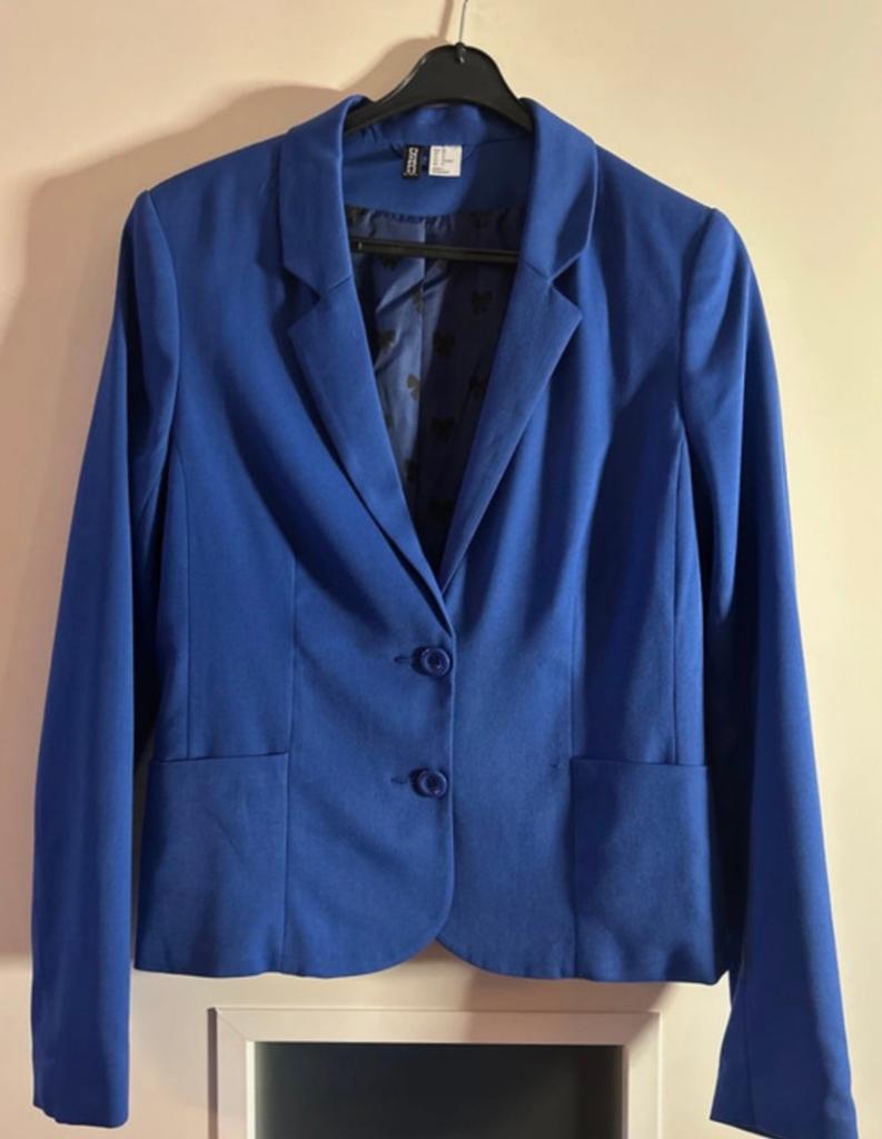 Prachtige blazer/ colbert/ jasje konings blauw H&M Divided, Ophalen of Verzenden, Nieuw, Blauw
