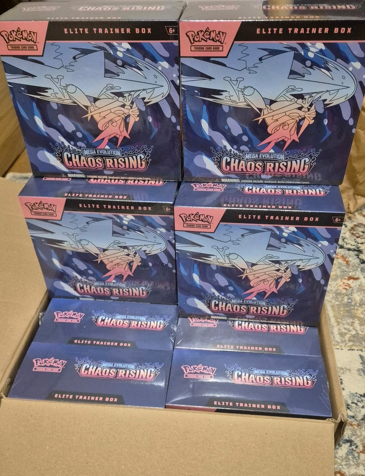 Chaos Rising Elite Trainer Box (ETB) - sealed - 10x, Ophalen, Nieuw, Boosterbox