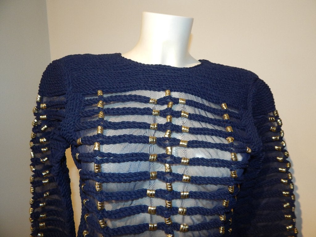 Balmain x H&M trui voile delen touw look gouden delen S, Zo goed als nieuw, Maat 36 (S), Balmain, Verzenden