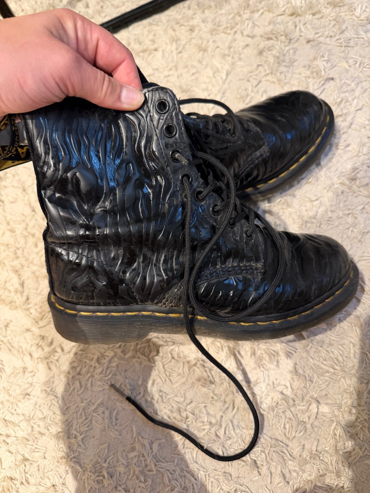 Dr. Martens 1460 Pascal Zwarte Laarzen Maat 38, Ophalen, Gedragen, Zwart, Lage of Enkellaarzen
