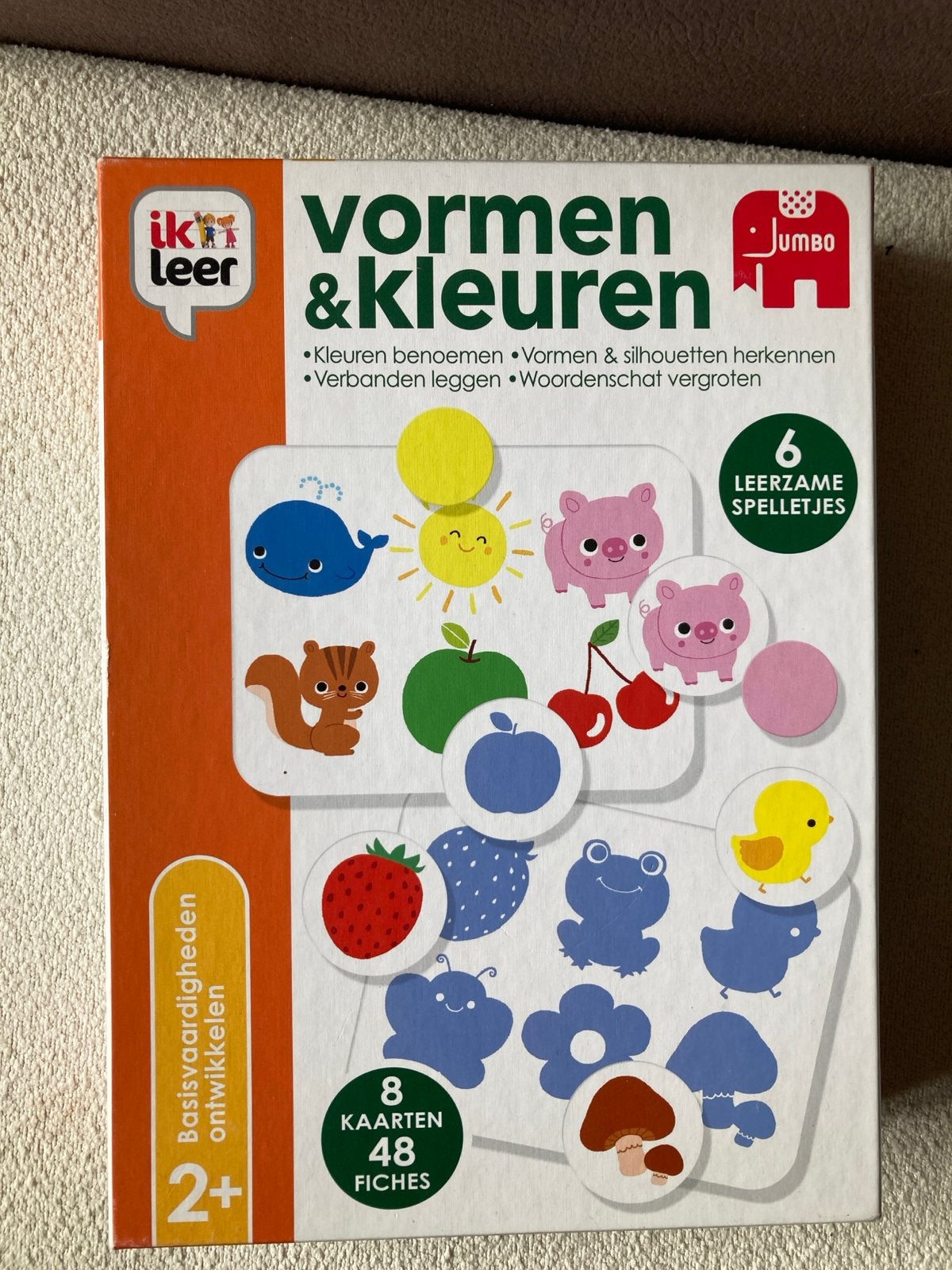 Jumbo Ik leer vormen & kleuren - educatief spel 2+, Ophalen of Verzenden, Zo goed als nieuw, Taal en Lezen