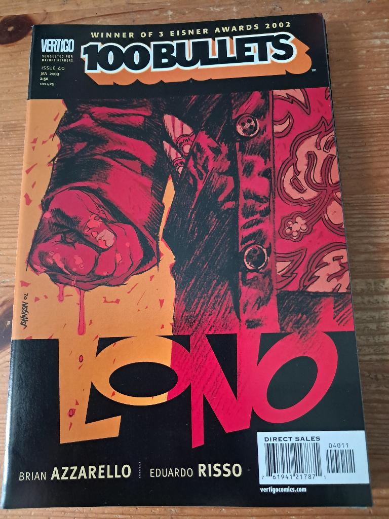 100 bullets #40, Amerika, Zo goed als nieuw, Brian Azzarello, Ophalen