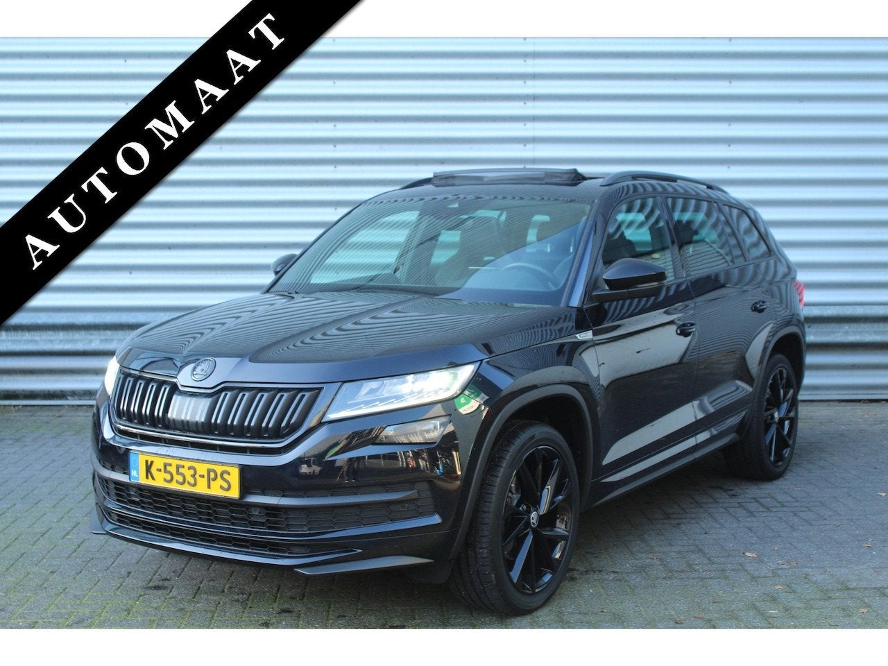 Skoda Kodiaq 1.5 TSI 150pk Sportline Business 7p. Panoramada, Auto's, Euro 6, 4 cilinders, 150 pk, Zwart