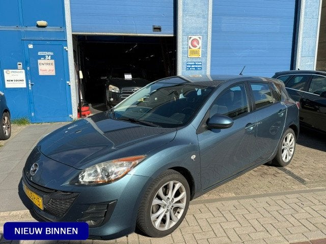 Mazda 3 1.6 GT-M Line bj. 2010 Navigatie, Airco, Bluetooth,, Voorwielaandrijving, Dealer onderhouden, Stof, Gebruikt