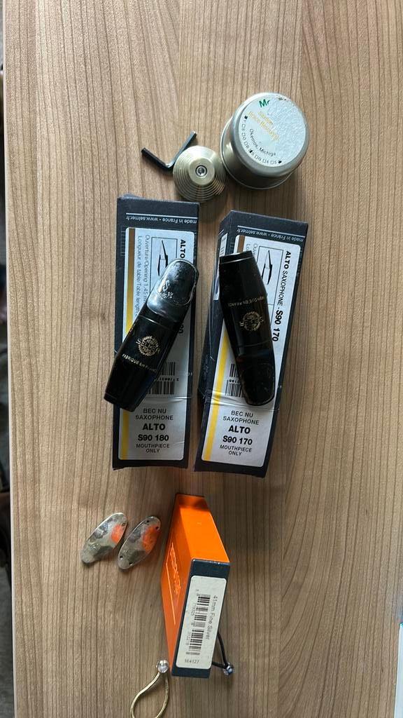 Alt sax mondstuk, resonator, lefreque fine silver 41, Muziek en Instrumenten, Ophalen of Verzenden, Zo goed als nieuw