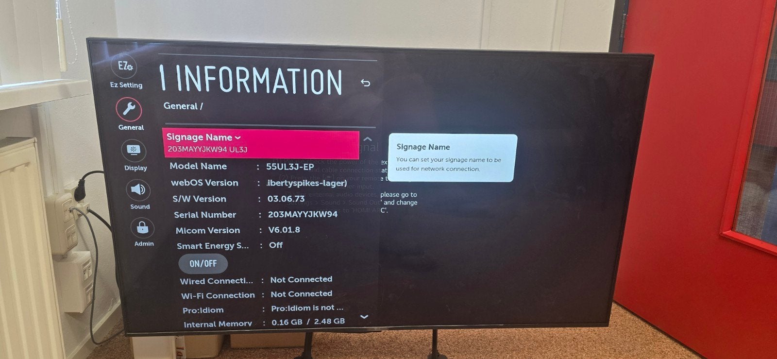 Smart TV LG 55UL3J-EP 55 inch 4K UHD, Ophalen of Verzenden