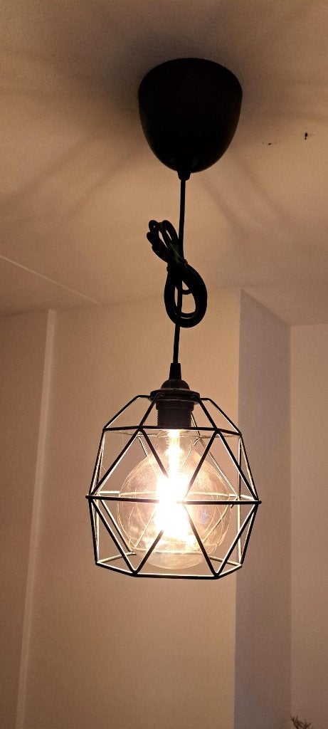 Leuke hanglamp, Ophalen of Verzenden, Zo goed als nieuw, Metaal