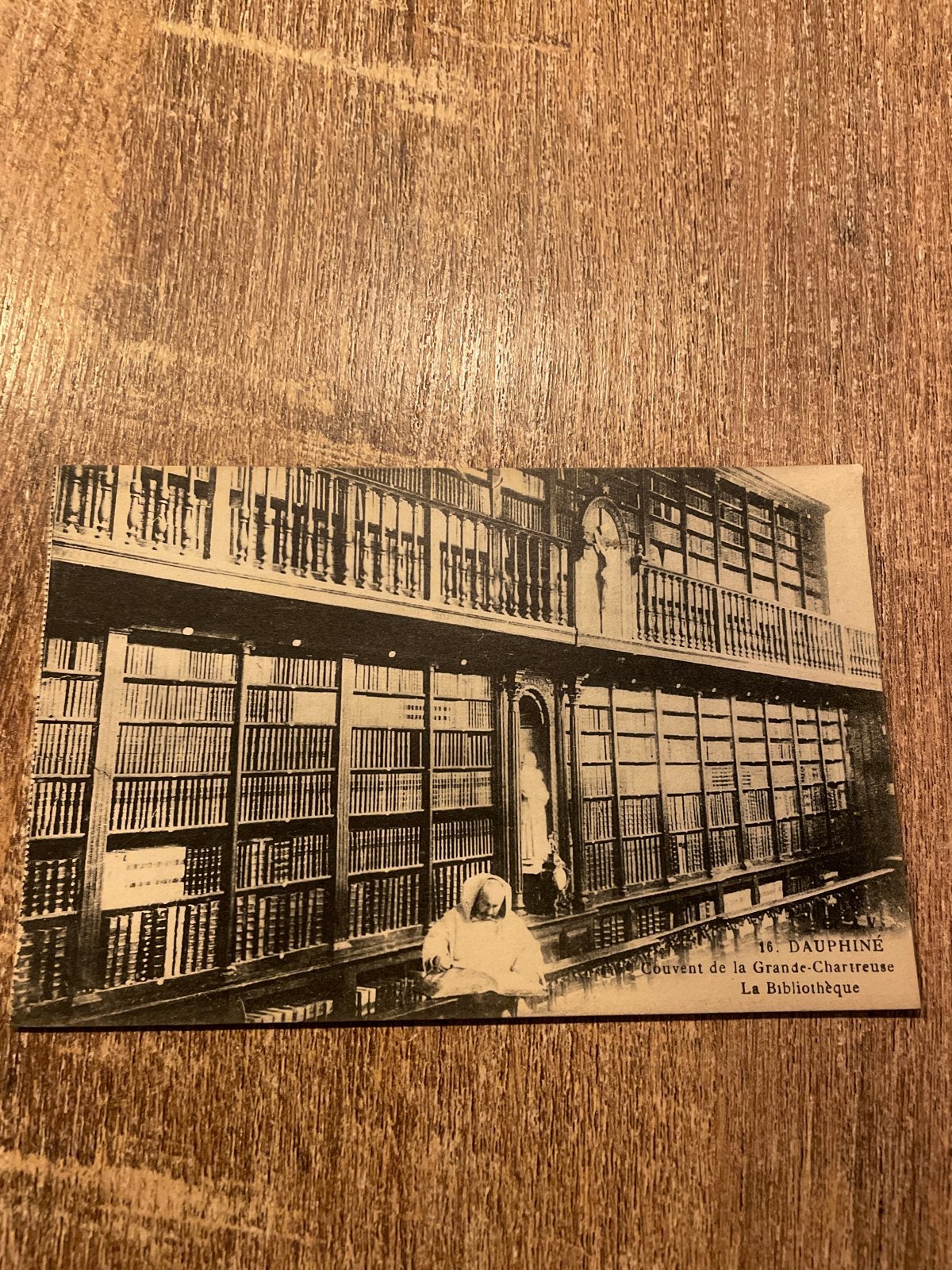 Oude Ansichtkaart: Bibliotheek Grande Chartreuse, Dauphiné, Ophalen of Verzenden, Voor 1920, Gelopen, Frankrijk