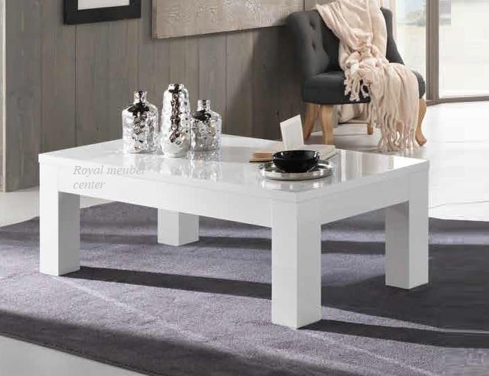 Salontafel MDF hoogglans wit - OP VOORRAAD, Huis en Inrichting, Tafels | Salontafels, Nieuw, Minder dan 50 cm, Rechthoekig, 50 tot 100 cm