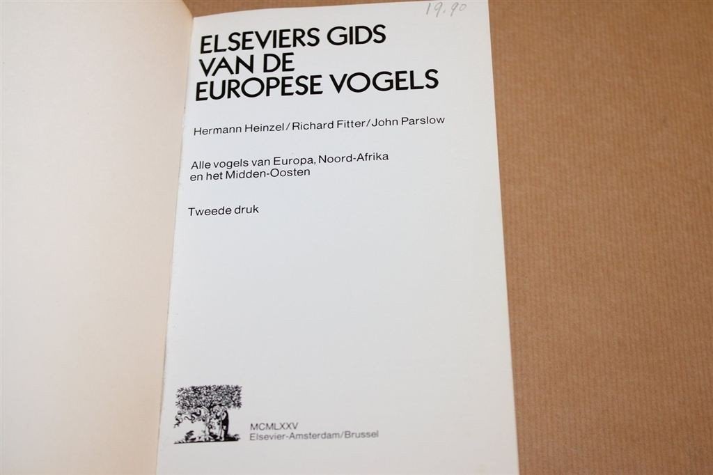 Elseviers Gids Europese Vogels — Vintage, 1975, Ophalen of Verzenden, Gelezen, Vogels