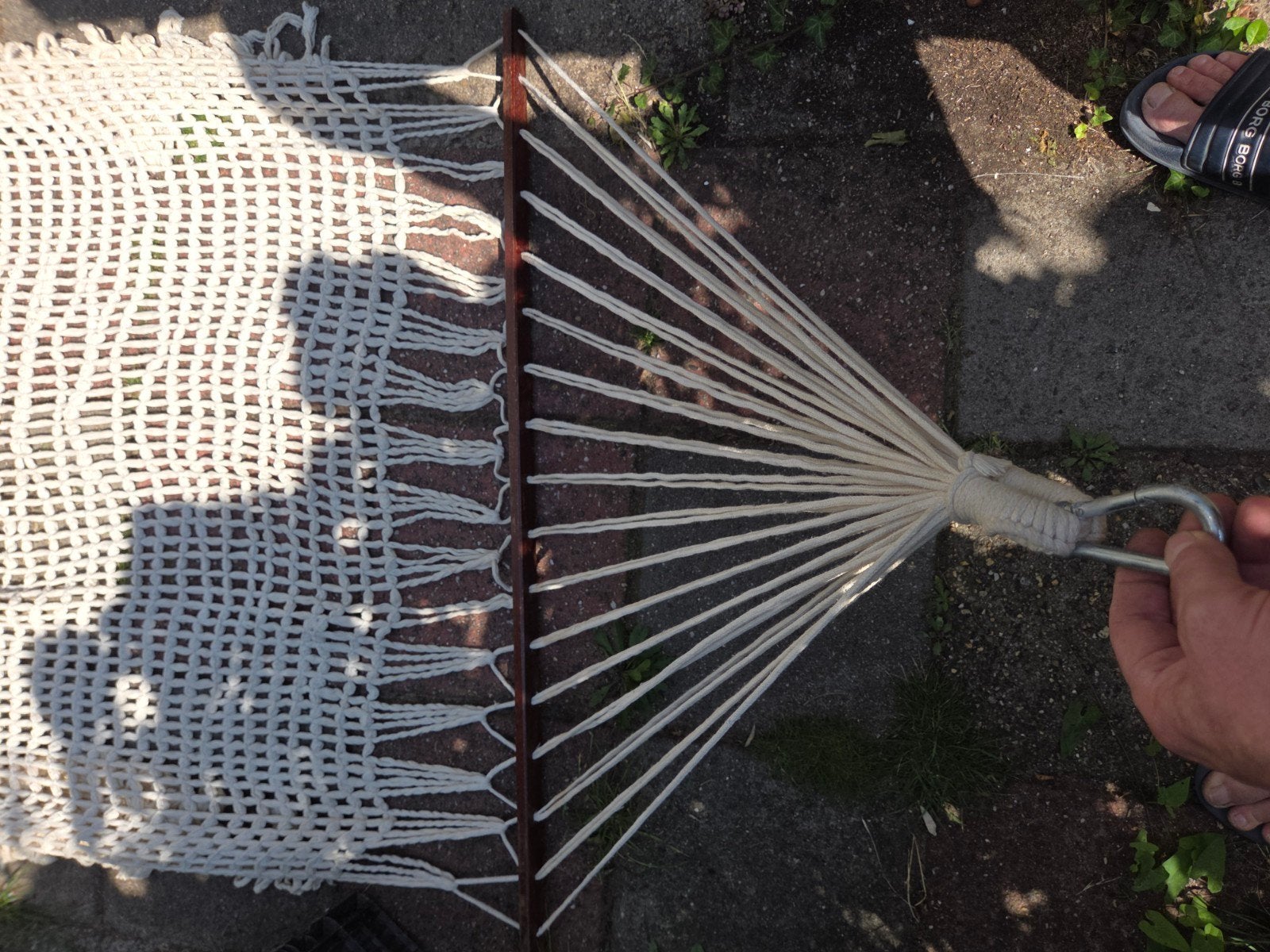 Comfortabele hangmat voor binnen en buiten, Ophalen, Gebruikt, Meerpersoons, Met standaard