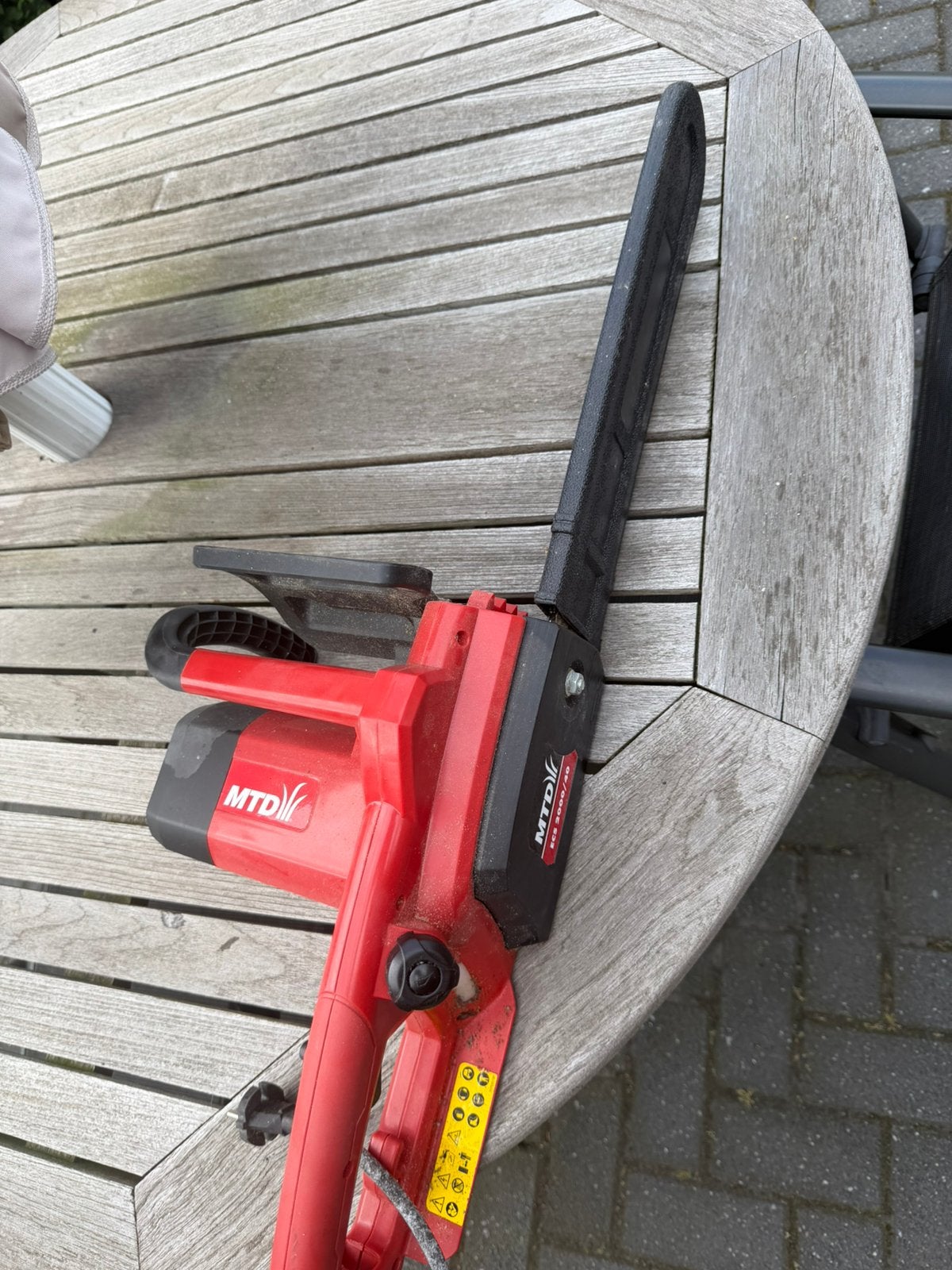 MTD ECS 2000/40 Elektrische kettingzaag, Ophalen, Cirkelmaaier, Gebruikt, Elektrische grasmaaier