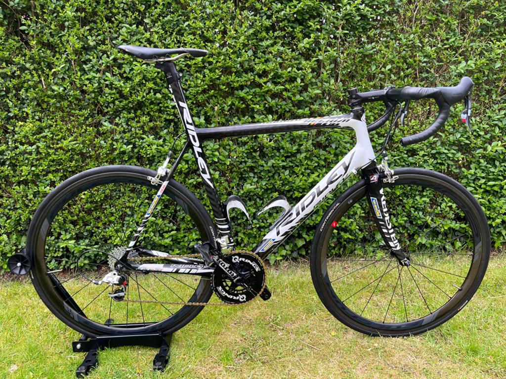 Ridley Helium L Vacansoleil - full carbon frame en wielen, 28 inch, Gebruikt, Carbon, Velgrem