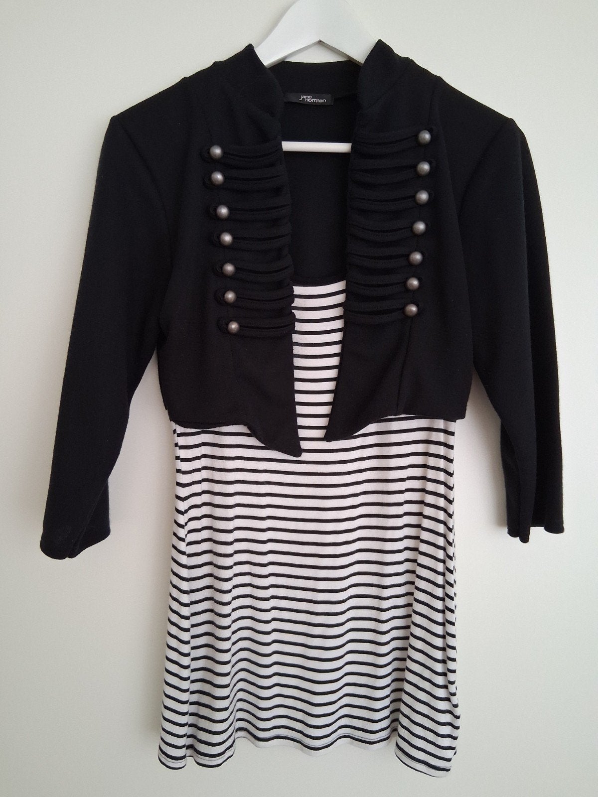 Colbert/Shirt met strepen, Ophalen of Verzenden, Zo goed als nieuw, Maat 38/40 (M), Zwart
