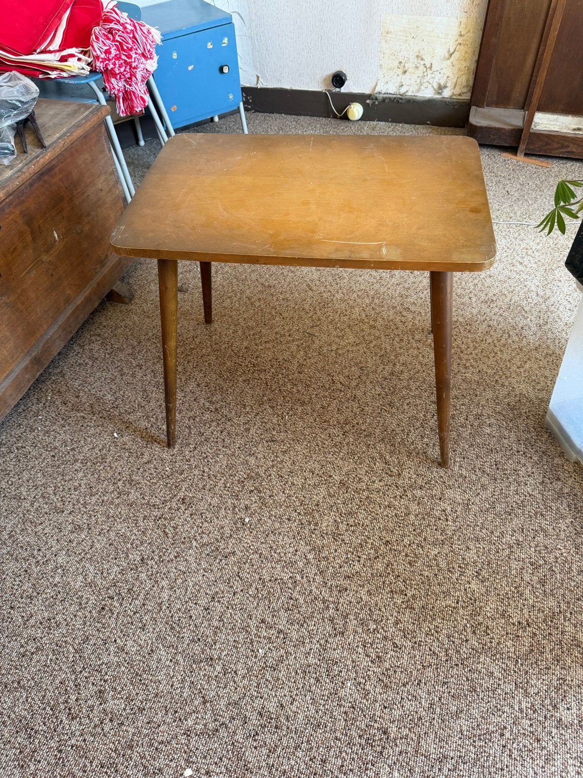 Vintage bijzettafel jaren '60 - Houten salontafel, Ophalen