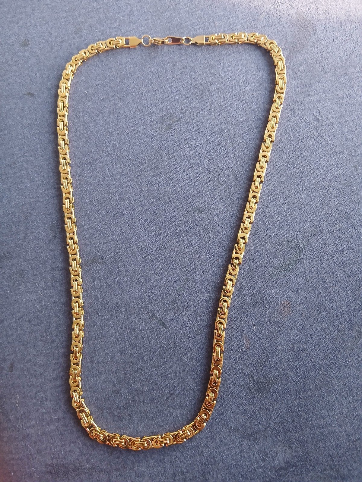 18k gold plated koningsketting, Ophalen of Verzenden, Nieuw, Goud, Overige materialen