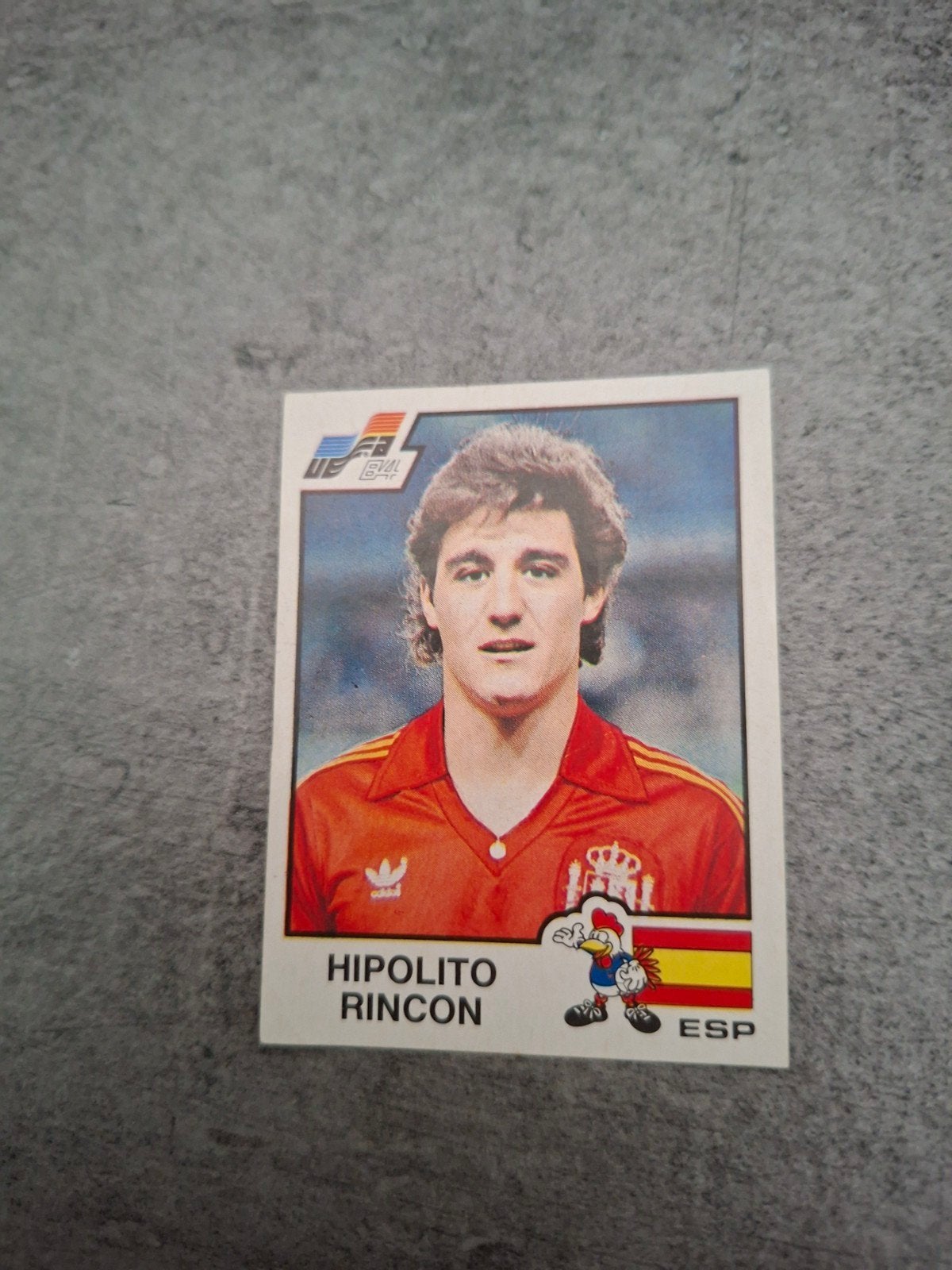 Panini sticker Euro 84 France. Hipolito Rincon Spanje., Ophalen of Verzenden, Zo goed als nieuw, Sticker