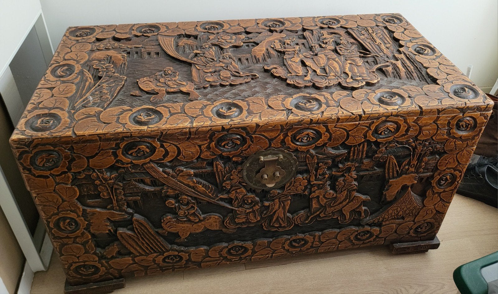 Chinese dekenkist van kamferhout, Ophalen of Verzenden