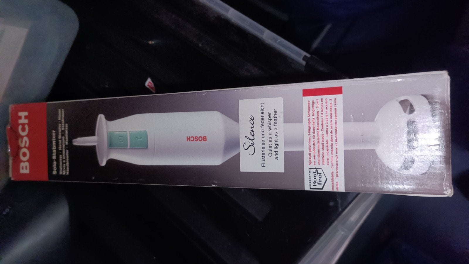 Nieuwe Bosch Staafmixer MSM 4001 - Stil en Lichtgewicht, Witgoed en Apparatuur, Minder dan 1 liter, Ophalen of Verzenden, Nieuw