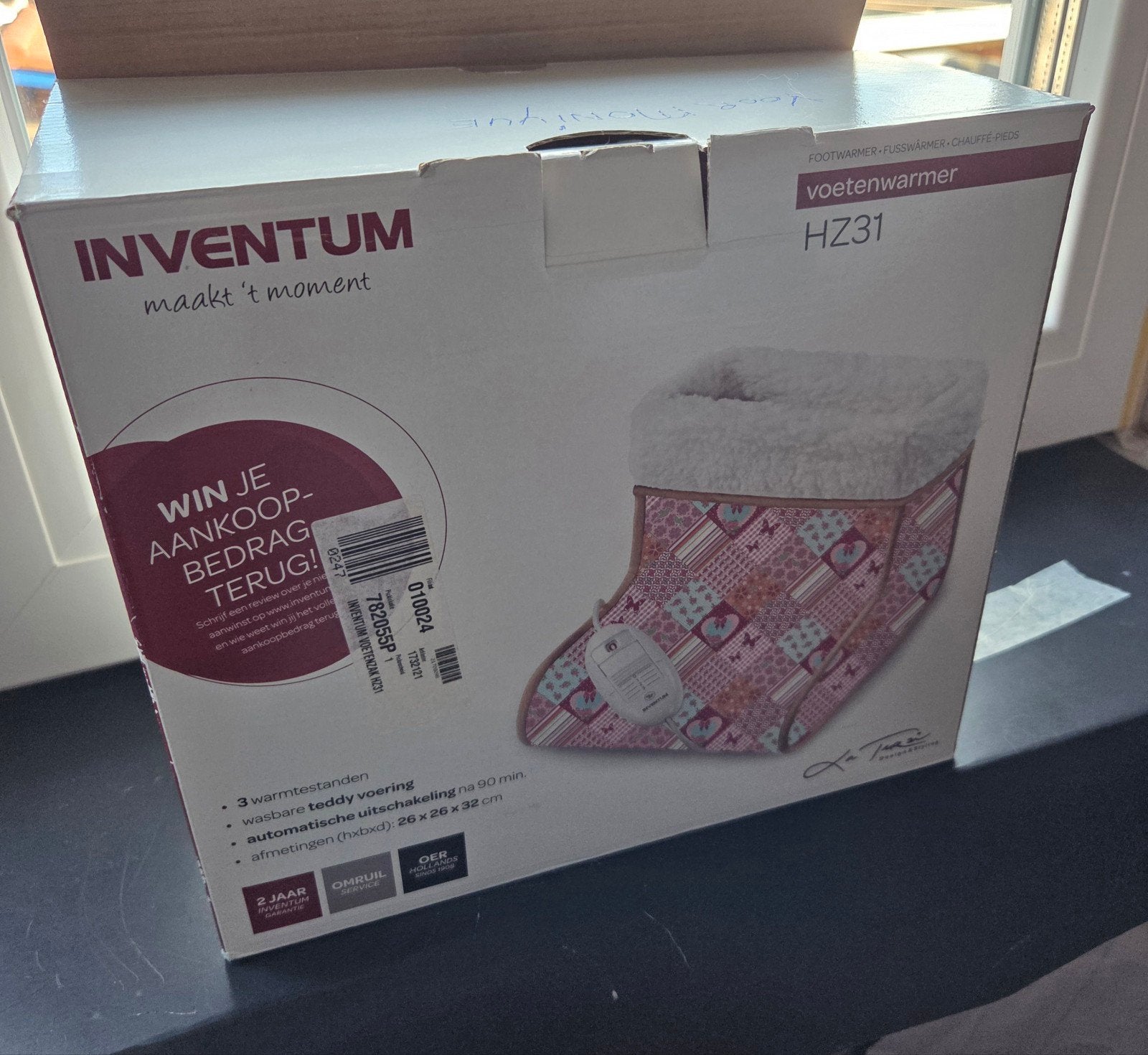 Inventum Voetenwarmer HZ31 - Heerlijk Warm voor Koude Voeten, Ophalen of Verzenden, Zo goed als nieuw