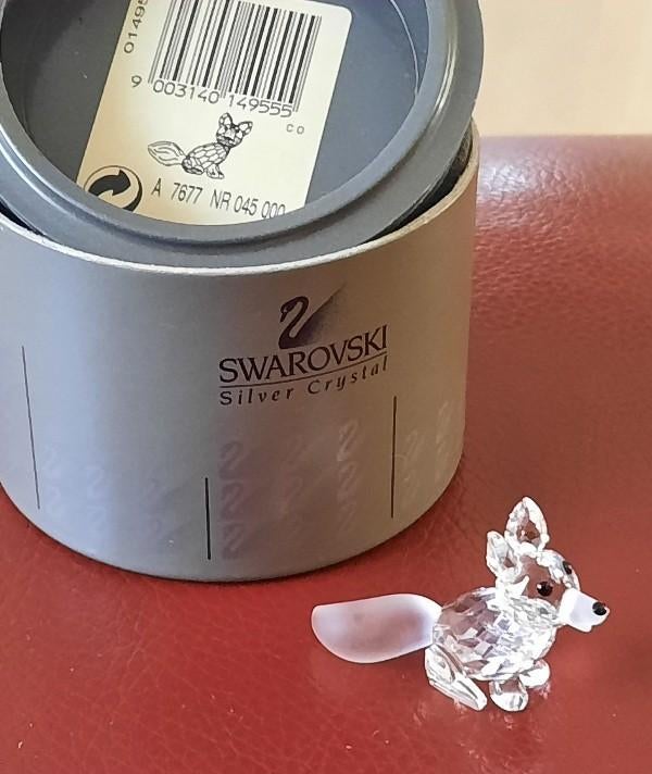 Swarovski vos zittend, Verzamelen, Swarovski, Ophalen of Verzenden, Zo goed als nieuw, Figuurtje