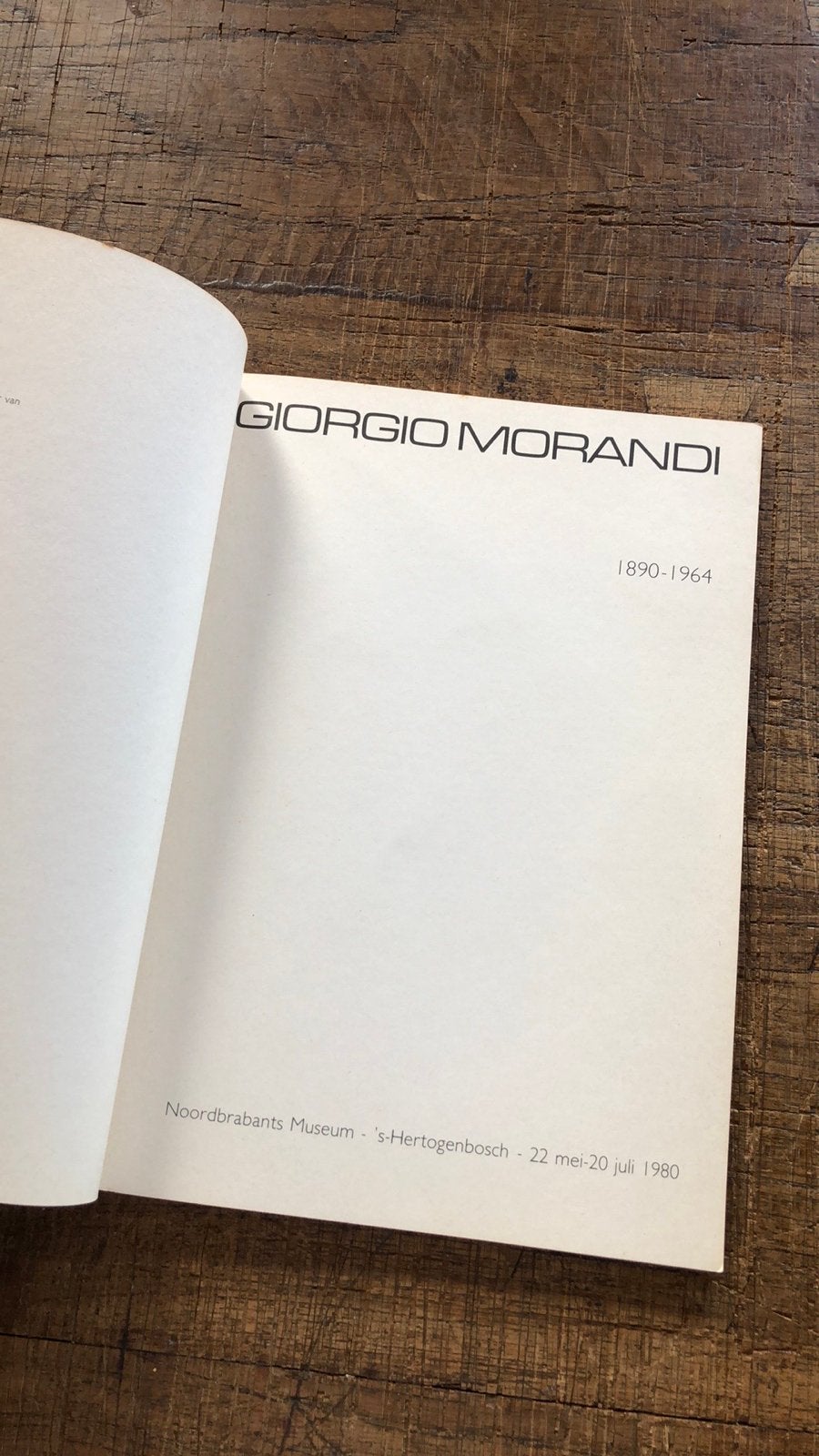 Giorgio Morandi Catalogus Noordbrabants Museum 1980, Ophalen of Verzenden, Gelezen, Schilder- en Tekenkunst